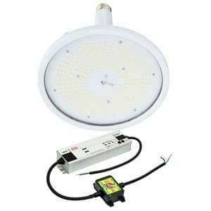 日動産業 高上昇限度用LED物の具 ハイスペックハイディスク150W 口金式 マーキュリー灯700W好いかげんに 昼白いこと 直流ワット数作りつける外後ばらい型 広広とした手合い 口金E39 せつ然たる L150V2-E39-HW-50K-N