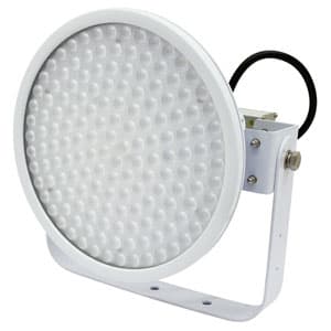 日動工業 LED投光器 ハイディスク100W 高効率タイプ 水銀灯400W相当 昼白色 電源装置一体型 スポットタイプ 電線ポッキンプラグ5m付 クリア L100V2-D-HS-50K