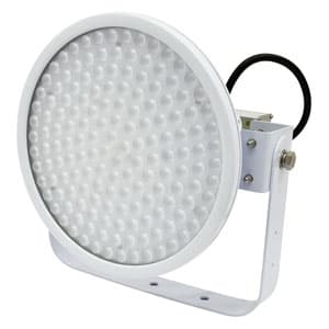 日動工業 LED投光器 ハイディスク150W 高効率タイプ HID400W相当 昼白色 電源装置一体型 スポットタイプ 電線ポッキンプラグ5m付 クリア L150V2-D-HS-50K｜電材堂