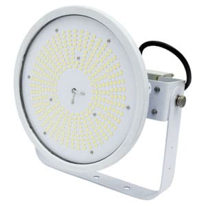 日動工業 LED投光器 ハイスペックハイディスク100W 水銀灯400W相当 昼白色 電源装置一体型 ワイドタイプ 電線ポッキンプラグ5m付 クリア L100V2-D-HW-50K-N