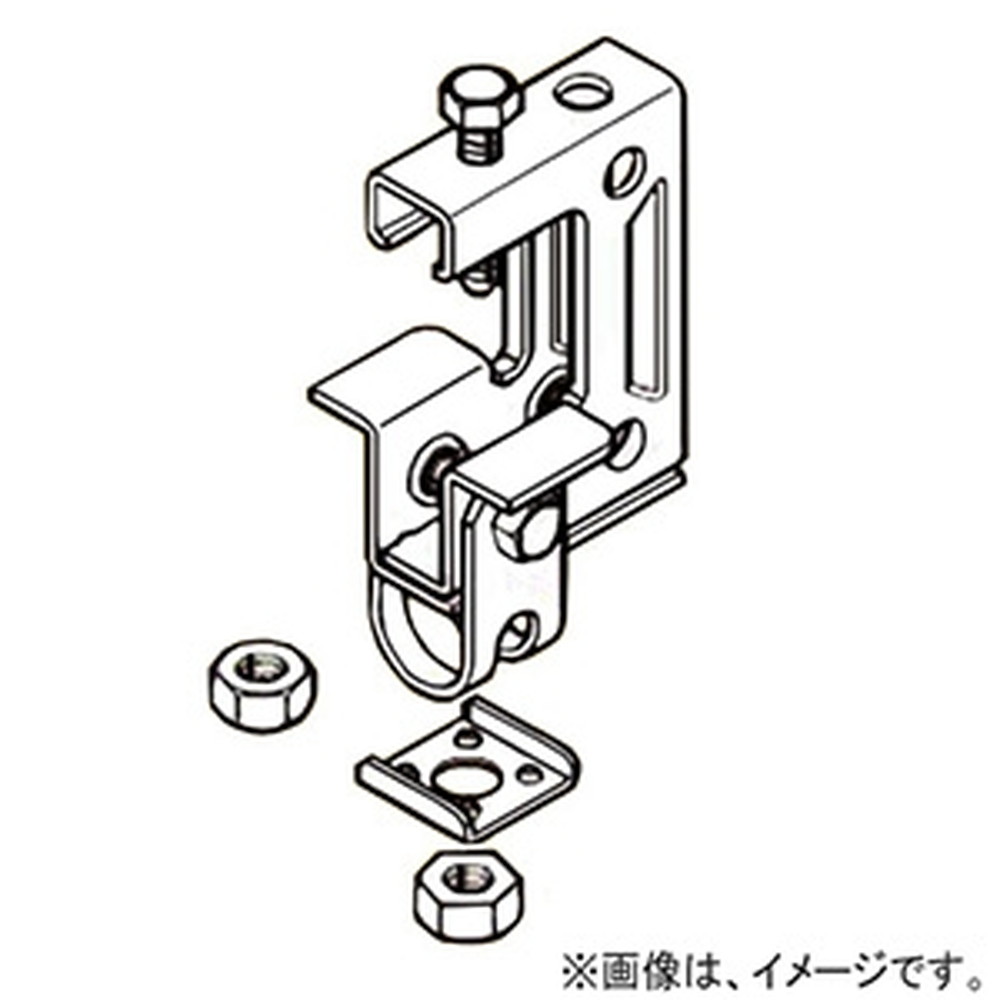 ネグロス電工 【ケース販売特価 50個セット】 一般形鋼用吊りボルト支持金具 W3/8 フランジ厚25～40mm 溶融亜鉛めっき仕上 Z-HB3-W3_set