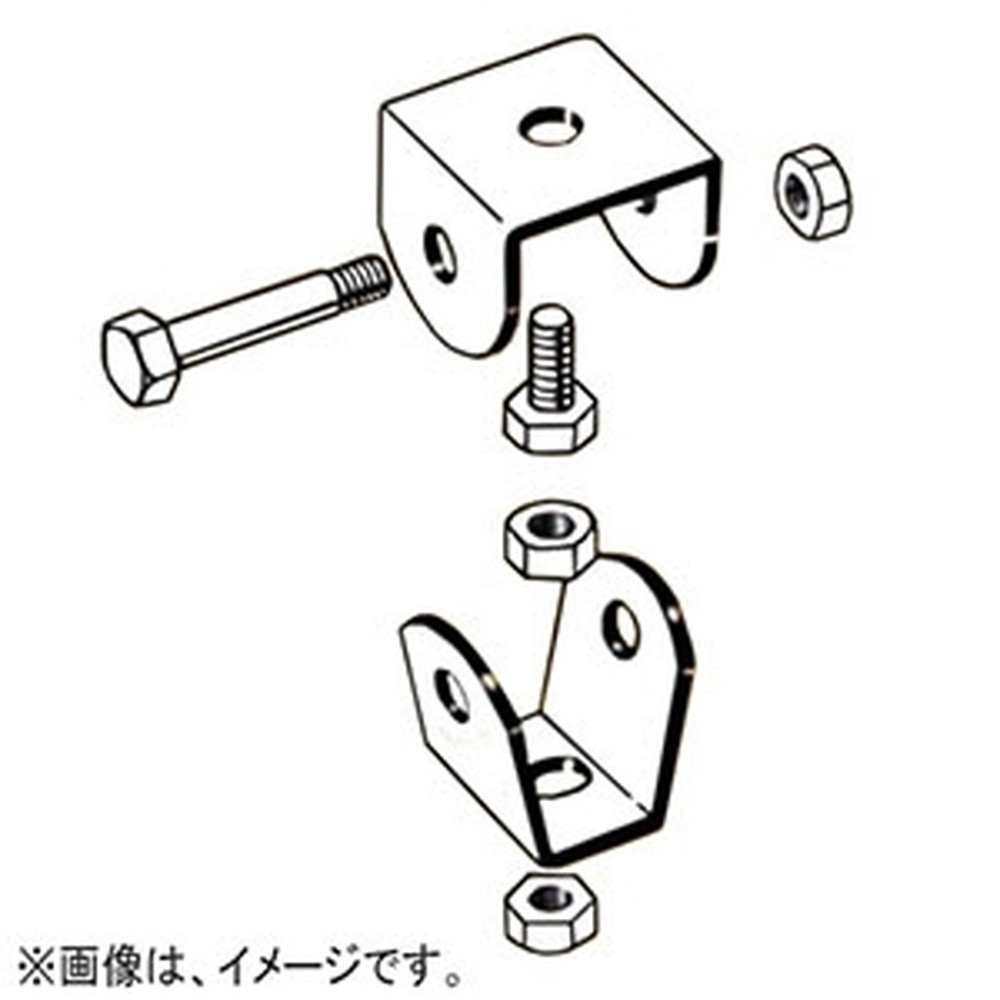 ネグロス電工 天井・壁面用吊りボルト支持金具 W3 8 六角W3 8×25 電気亜鉛めっき BSH1-W3_set