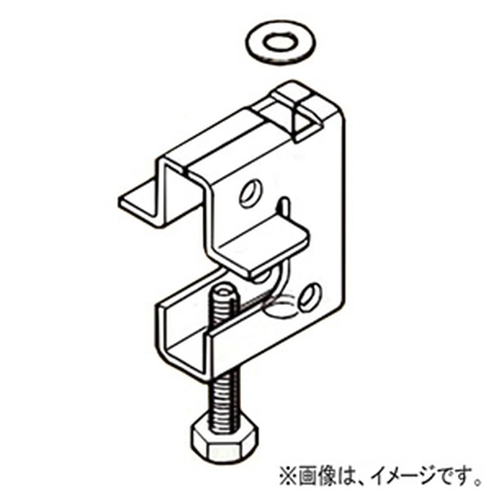 楽天市場】ネグロス電工 一般形鋼・リップみぞ形鋼用吊りボルト支持金具 W3/8 フランジ厚3〜24mm 電気亜鉛めっき HB1U : 電材堂