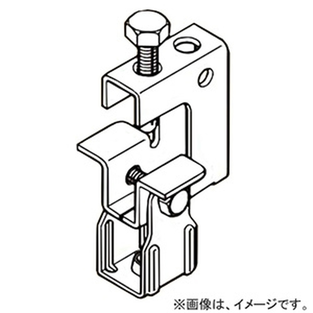 ネグロス電工 【ケース販売特価 20個セット】 一般形鋼用吊りボルト支持金具 タップ付タイプ W3/8 フランジ厚5～30mm ステンレス鋼 S-HB25T-W3_set