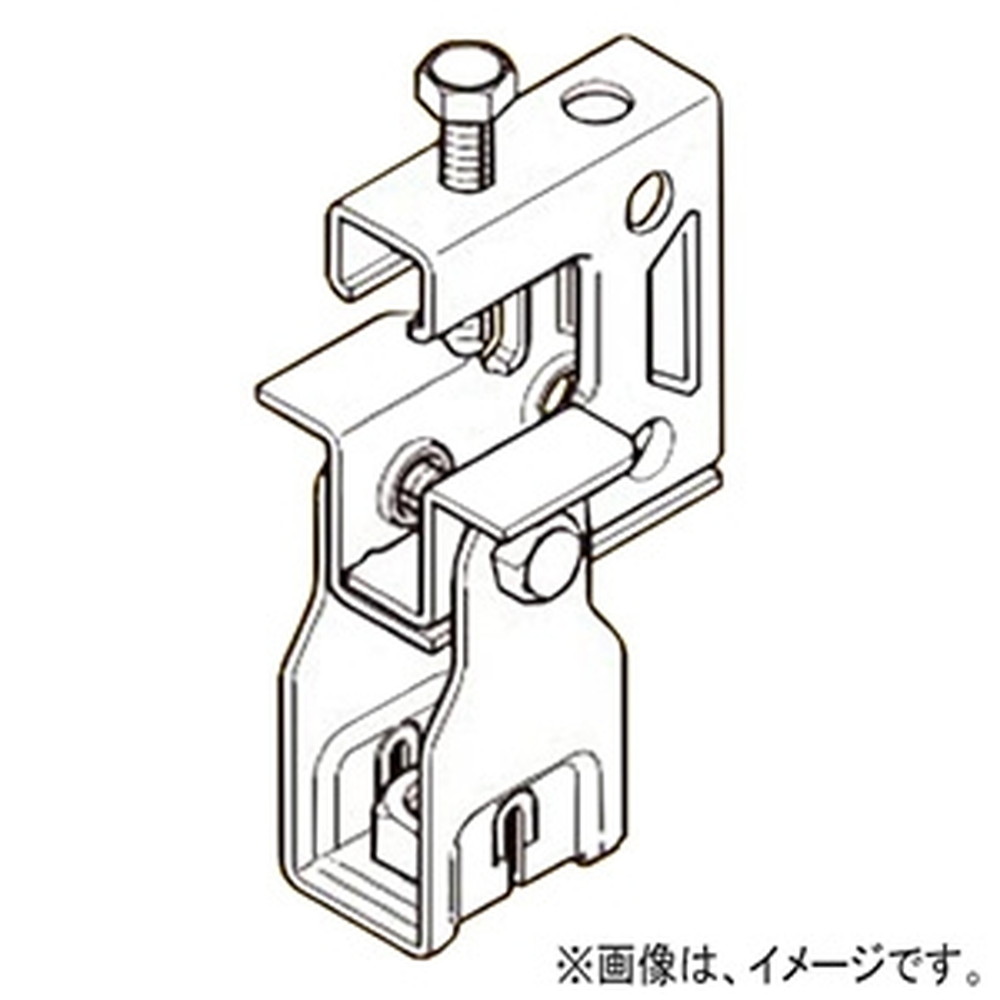 ネグロス電工 【ケース販売特価 20個セット】 一般形鋼・リップみぞ形鋼用吊りボルト支持金具 ナット組込タイプ W1/2 フランジ厚3～24mm 電気亜鉛めっき HB1T-W4_set
