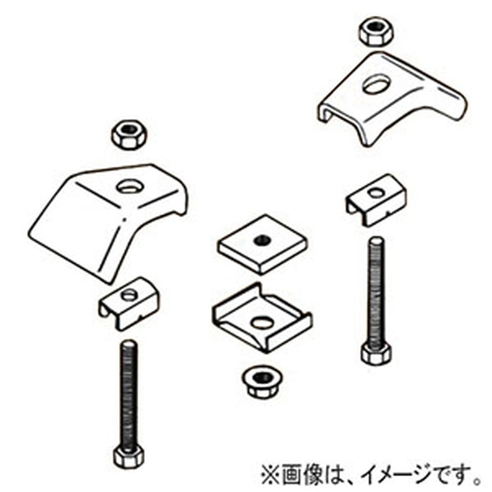 ネグロス電工 【ケース販売特価 10個セット】 H形鋼用吊りボルト支持金具 強力タイプ W3/8 フランジ幅100～400mm フランジ厚28～50mm D2・D3タイプ 電気亜鉛めっき BHIP-W3_set