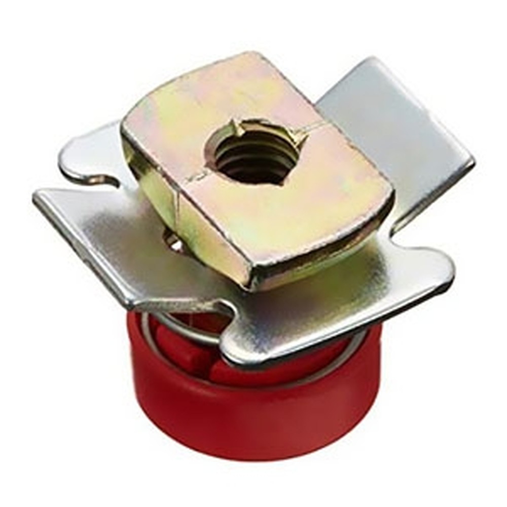 ネグロス電工 スーパーEデッキ用吊りボルト支持金具 許容静荷重100kgf W3/8 板厚1.2・1.6mm 赤 HB20MH-W3-R画像