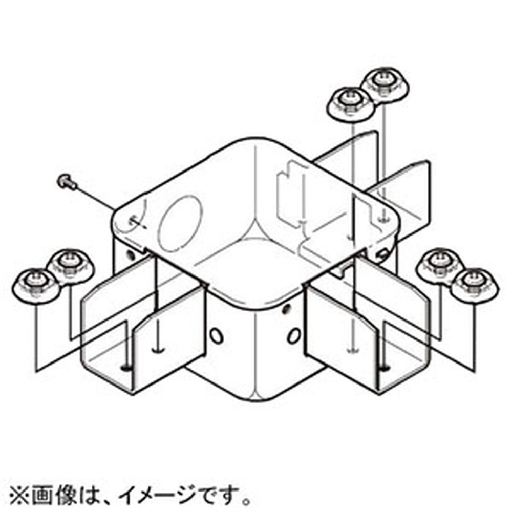 ネグロス電工 ジャンクションボックス 《サスウェイ®》 三方出 45型・底面ノックアウト付 S-DB2TN