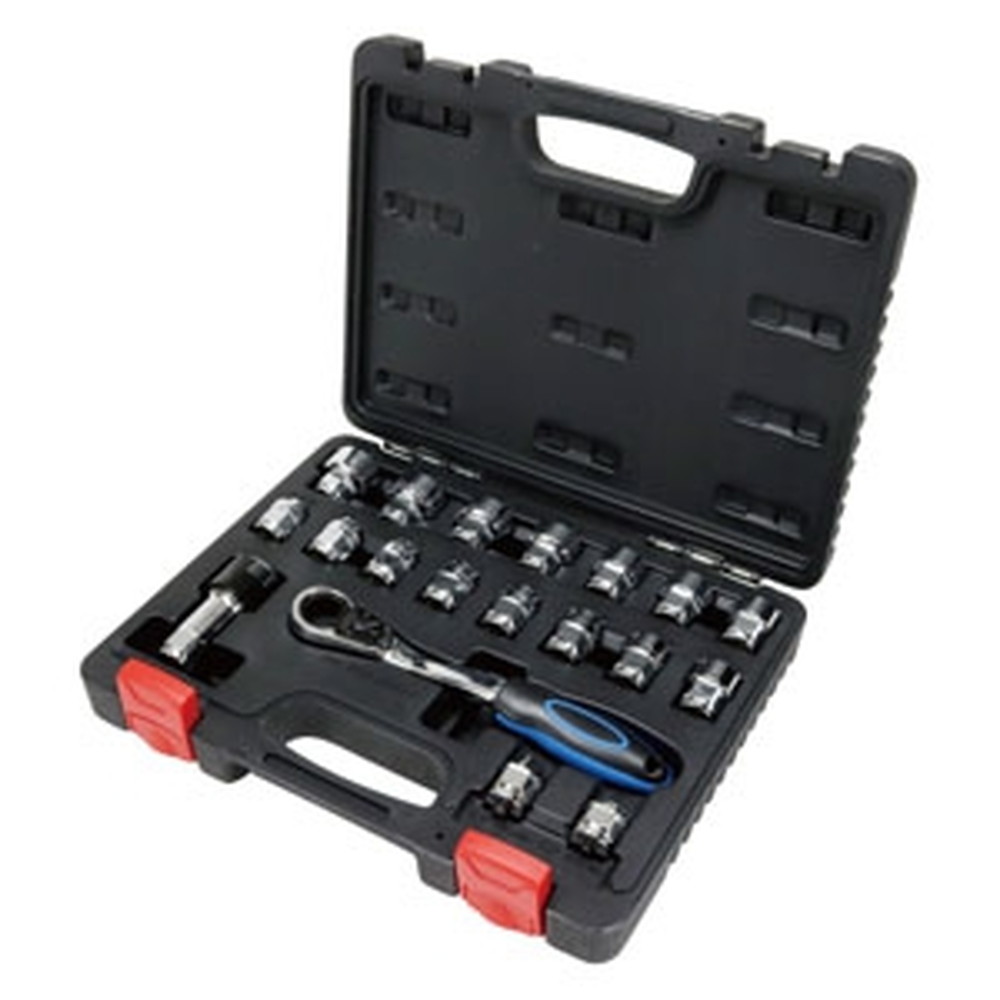 ジェフコム ソケットレンチセット ソケット8~24mm ISW-0824|電材堂
