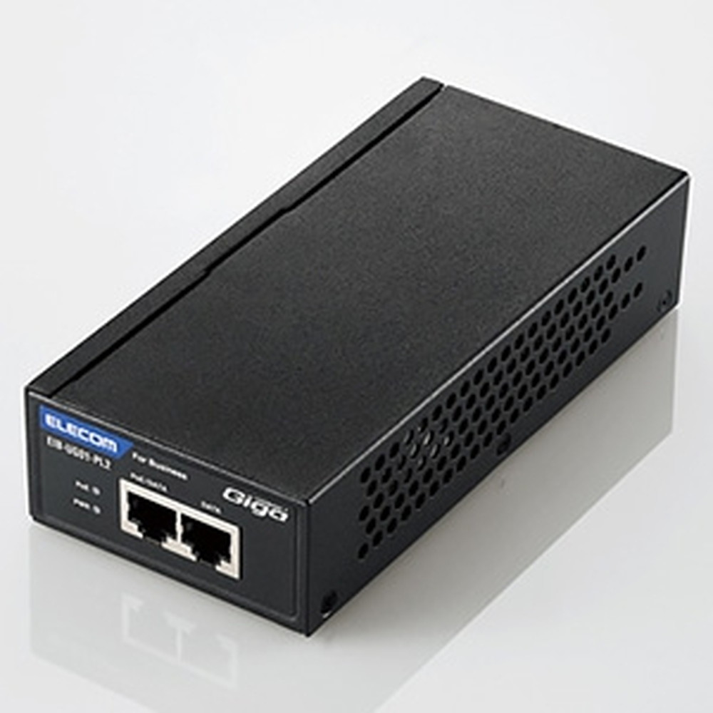 ELECOM PoEインジェクター IEEE802.3af/at対応 EIB-UG01-PL2|電材堂