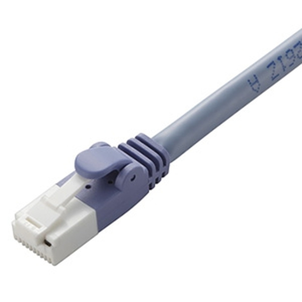 ELECOM LANケーブル スタンダードタイプ CAT6対応 ヨリ線 ツメ折れ防止タイプ 長さ50m ブルー LD-GPT/BU500