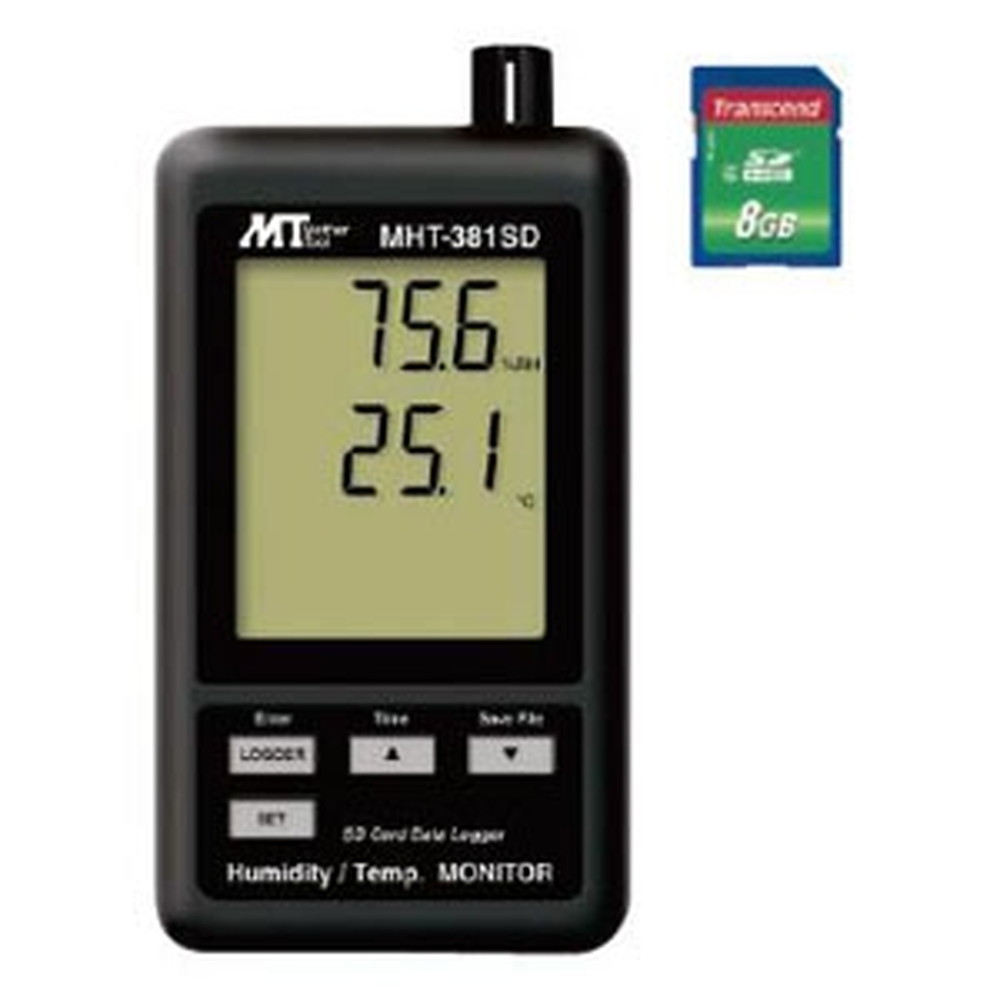 マザーツール デジタル温湿度計 SDスロット搭載 データロガ機能付 温度・湿度同時表示 MHT-381SD 16,414円