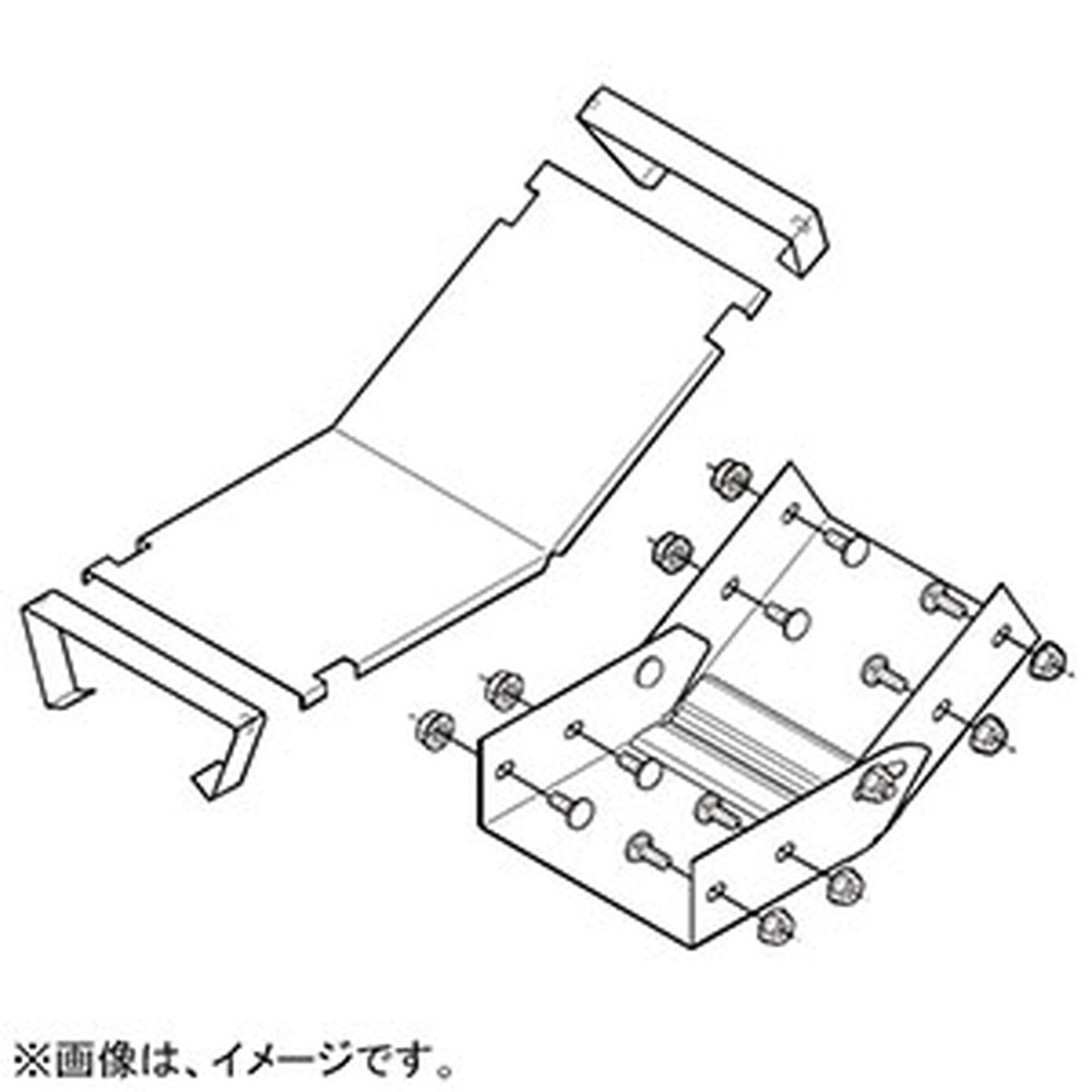 ネグロス電工 上下自在 《ダクト》 内曲り DP18タイプ DI-18VF｜電材堂