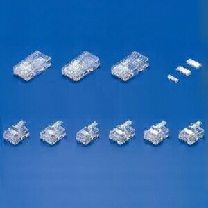 エスケイ工機 RJ-11繋ぎ 撚り線・銅箔 丸吊りひも用 100個入 MS6-6RS