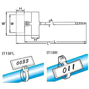 【楽天市場】ヘラマンタイトン マーキングタイ 標準グレード 屋内用 黒 全長100mm 幅25mm 100本入 It18r B：電材堂 
