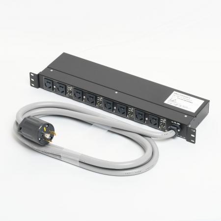 アメリカン電機 HKC2650PT 引掛形 コンセントバー8ケ口 1Uタイプ プロテクター付 接地形2P 30A 250V|防災と電材 はなまる
