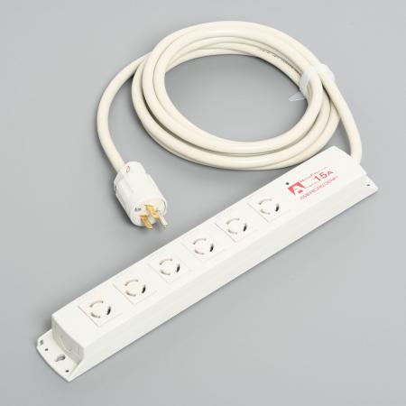 【受注生産品】アメリカン電機 KC1215NF 引掛形 OAタップ6ケ口 コ-ドセット NF付 接地形2P 15A 125V