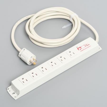 【受注生産品】アメリカン電機 KC1235NF 平刃形 OAタップ6ケ口 コ-ドセット NF付 接地形2P 15A 125V｜防災と電材 はなまる