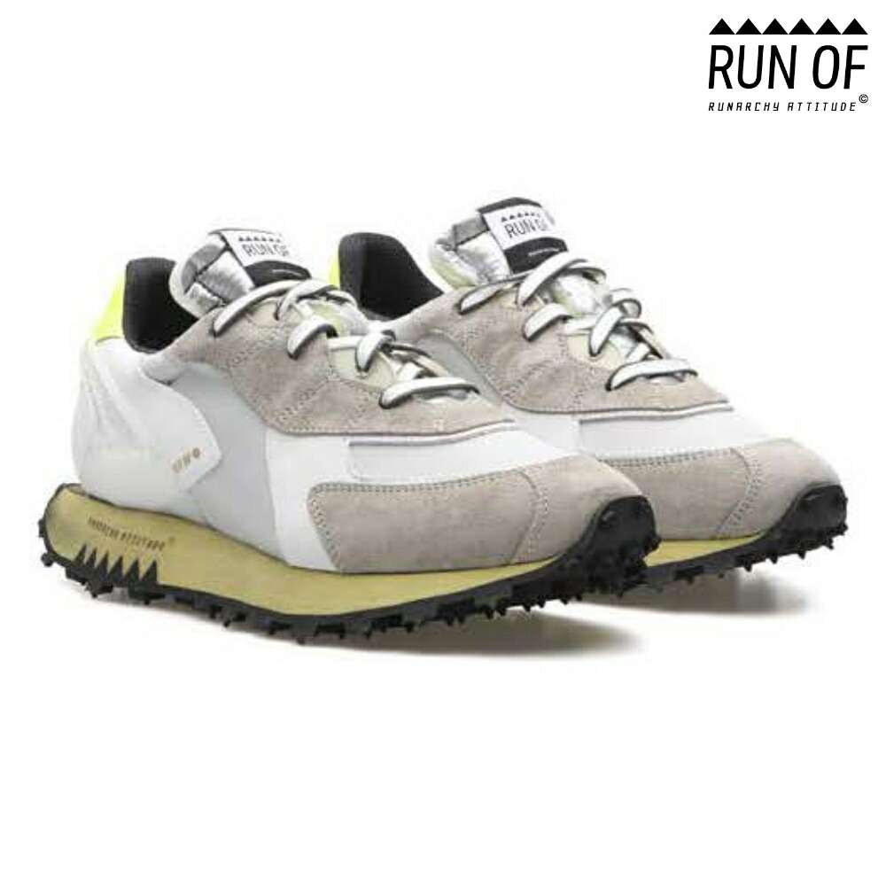 楽天市場】RUN OF ランオブ スニーカー POLARIS RUN229P ホワイト