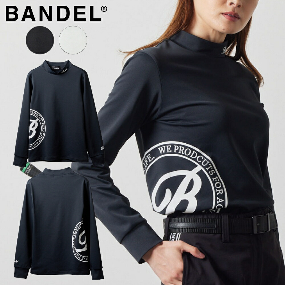 BANDEL バンデル ゴルフ モックシャツ メンズ 長袖 シャツ
