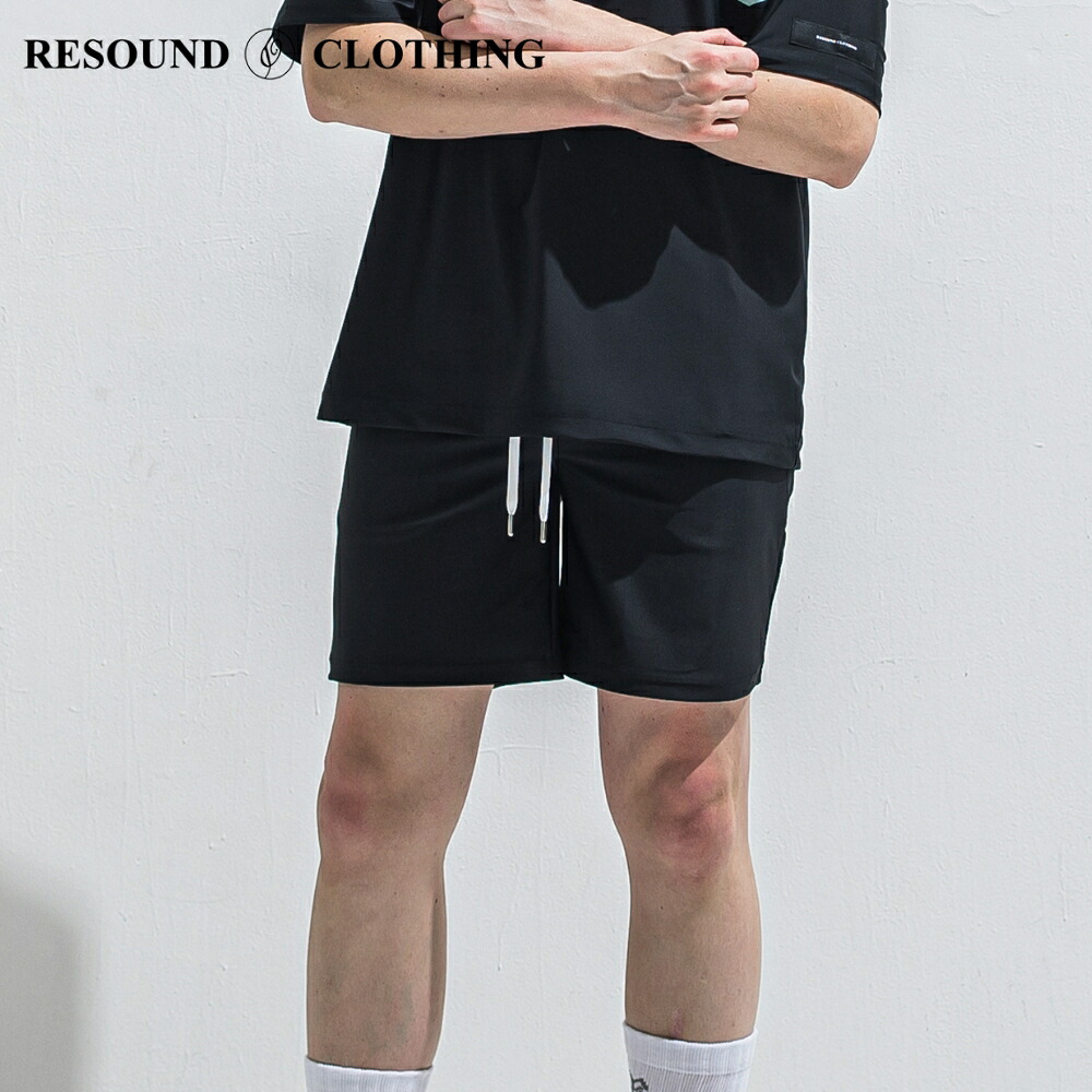 【予約】RESOUND CLOTHING リサウンドクロージング RUSH DENIM SHORTS RC40-HP-003 ショーツ ショートパンツ 短パン DIND 2026ss ラッシュガード ショーパン 黒デニム UVカット 半ズボン 動きやすい 海パン ジムウェア ルーズ ベルト不要 メンズ ブランド