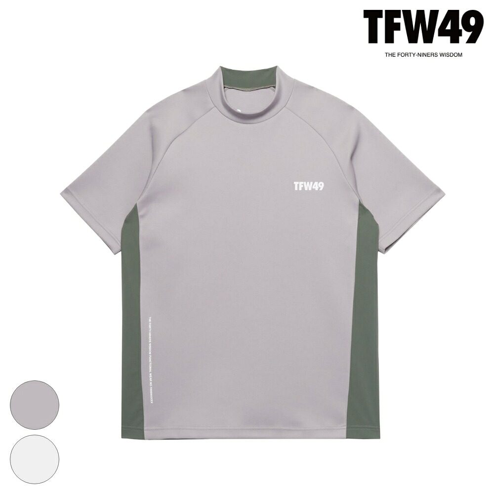 TFW49 ゴルフ モックネック メンズ 半袖 Tシャツ SIDE PANEL SHORT SLE