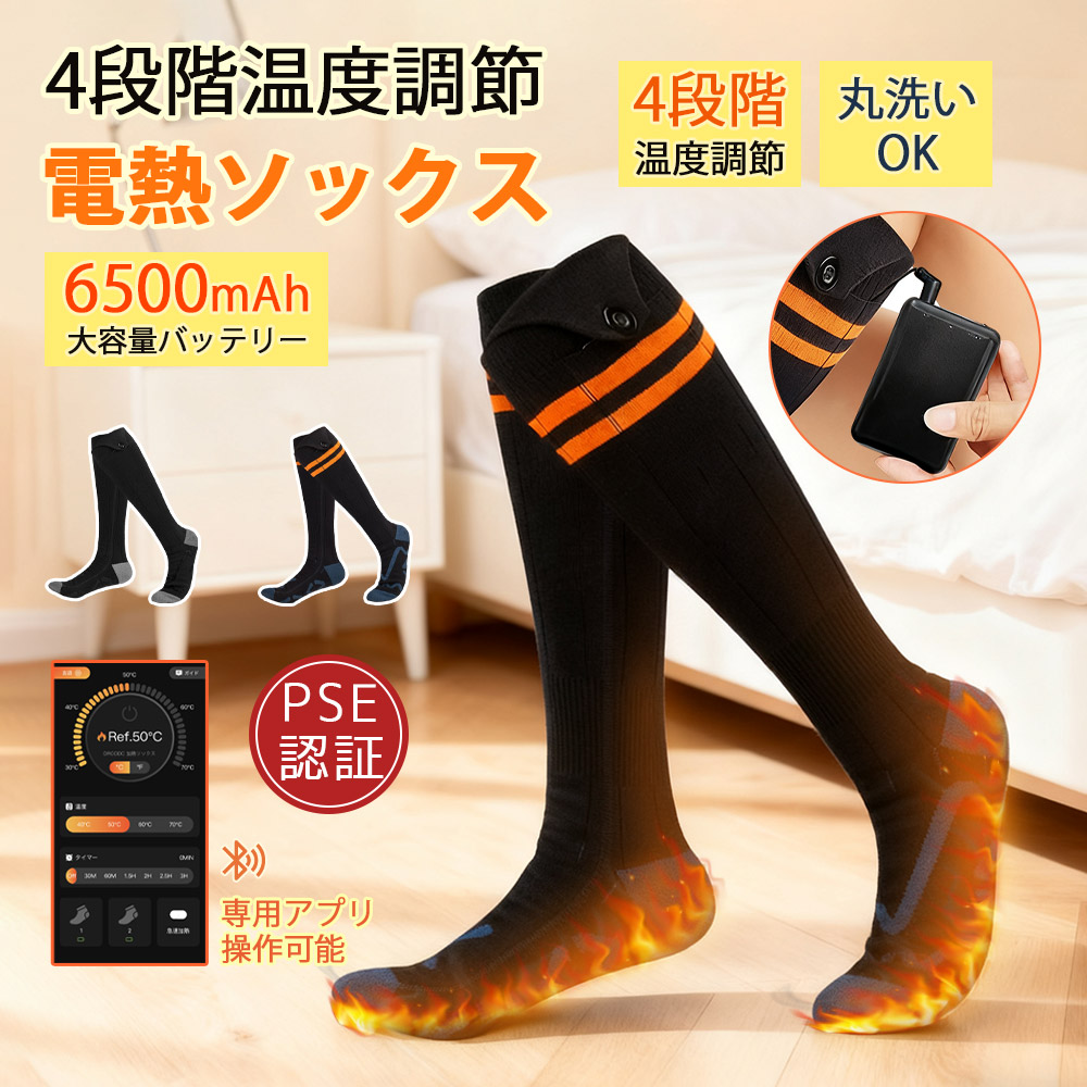 apexwinヒートオ－プンソックス バッテリーセットFサイズ ブラック