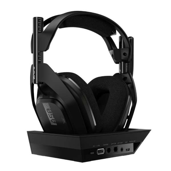 Logicool | ロジクール ASTRO(アストロ) ゲーミングヘッドセット＋ベース ステーション A50 [ワイヤレス（USB） /両耳 /ヘッドバンドタイプ] A50WL-002 ブラック PS4/PC対応｜DEPARTURES