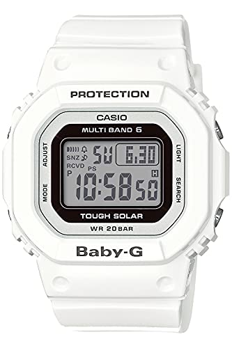 [カシオ] ウオッチ ベビージー 【国内定め事品】電磁波ソーラー スーパーイルミネータータイプ(高明快さなLED点火装置) BGD-5000U-7JF レディース 白いこと