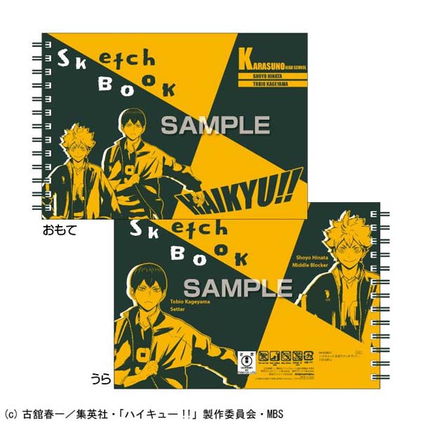 楽天市場 ヒサゴ ハイキュー B6図案スケッチブック 日向 影山 Hh0901 メール便送料無料 9月上旬以降出荷予定 雑貨depo