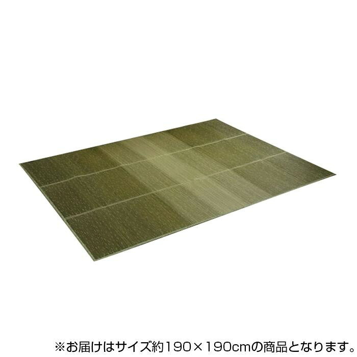 い草ラグマット KOBA-GUARD 制菌 抗菌防臭 消臭 すべり止め加工 約190×190cm グリーン 8480420 NCXクリア|雑貨DEPO