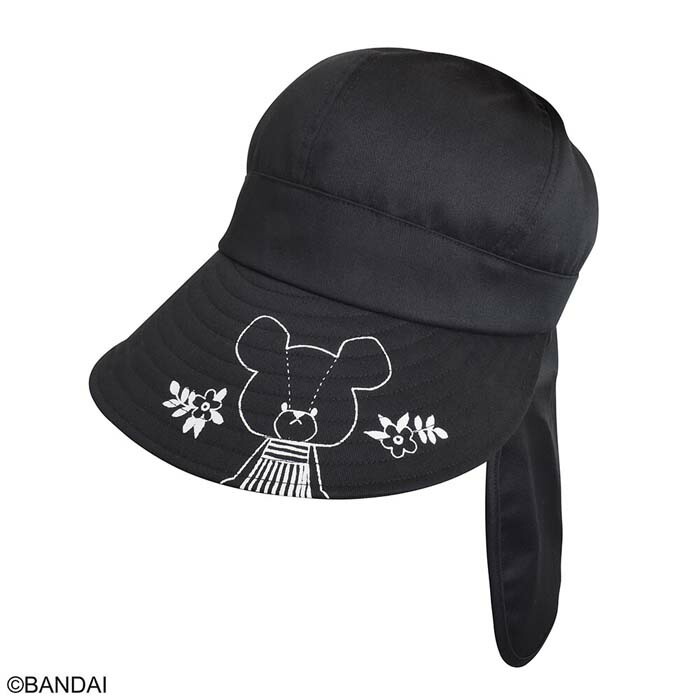 新品未使用❤️しーちゃん　バケハ　ブラック紐付き 楽天市場】くまのがっこう バケットハット 日除け付き ゆめ