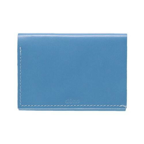 国産レザー デュン dunn 3wings wallet 手のひらサイズの三つ折財布 コバルトブルー DTW07 【メール便 送料無料】