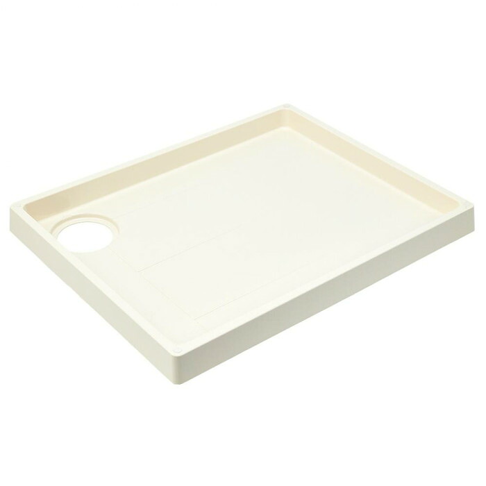 テクノテック 洗濯機用スタンダード防水パン TP800-RW1 アイボリーホワイト 幅80cm 奥行64cm ※洗濯機は商品に含まれません｜雑貨DEPO