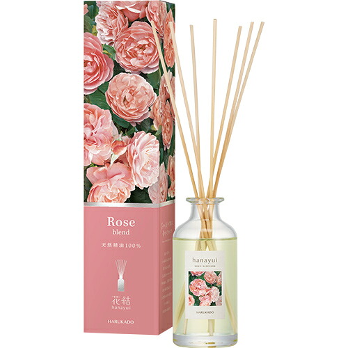 【SG】 3個セット 芳香剤（リードディフューザー）花結(HANAYUI) 6260 ローズブレンド（天然精油100％使用）150ml /日本製