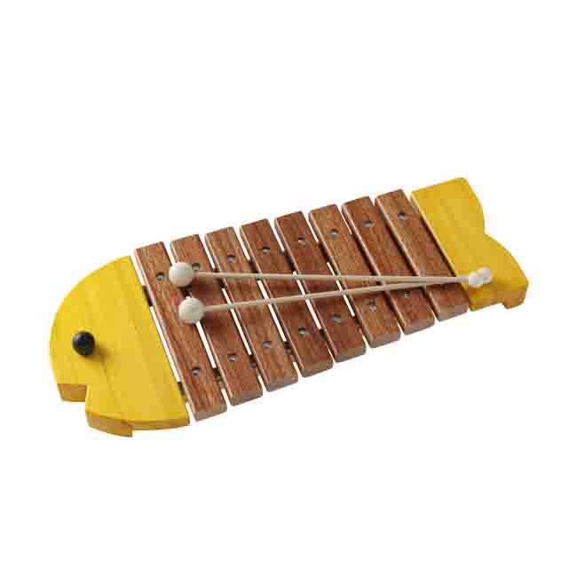 人気ブランドの新作 ボーネルンド 木琴 新色 お魚のシロフォン 黄色 送料無料 音の出るおもちゃ 木製 児童館 楽器のおもちゃ 木のおもちゃ