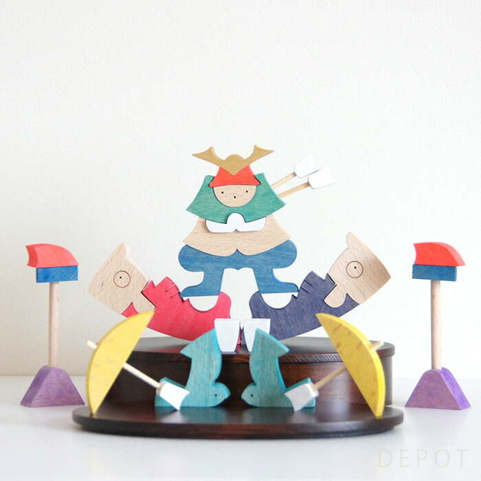 楽天市場】小黒三郎 五月人形 【 組み木絵 鯉のぼりと金太郎 】 国産