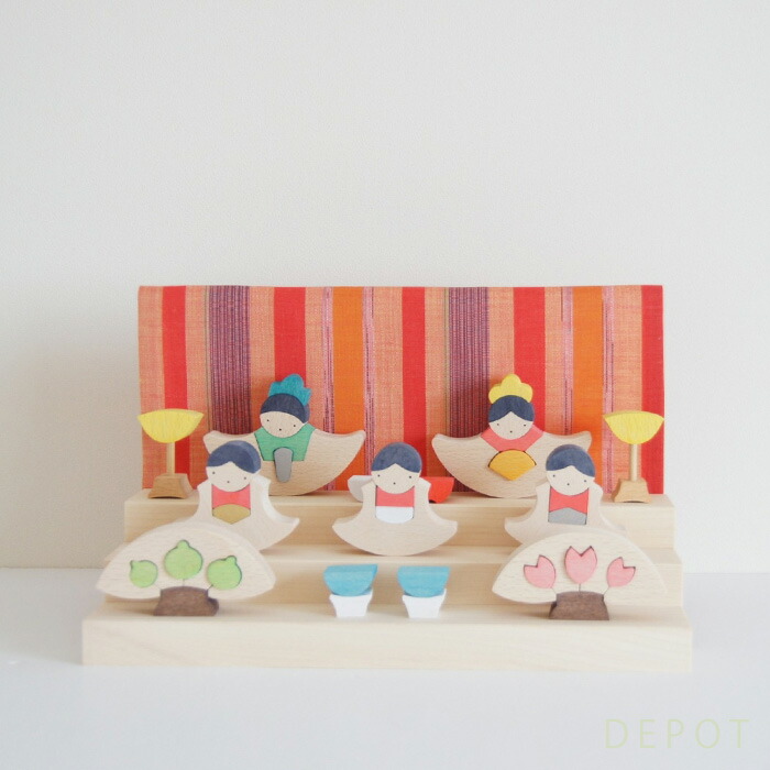 楽天市場】小黒三郎 ひな人形 【 銀杏円びな 三段飾り ( 普通垂幕