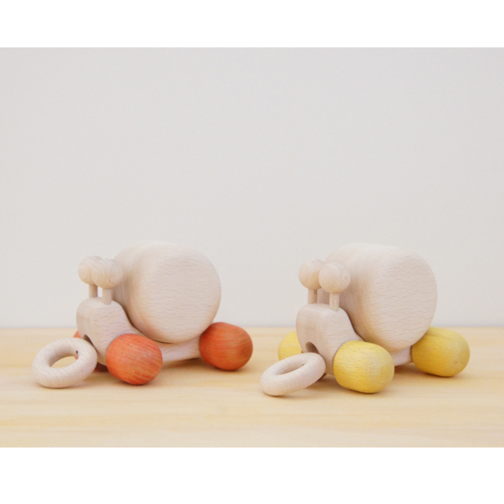 楽天市場 オルゴール かたつむりオルゴール 木のおもちゃ 木製 出産祝い プレゼント 男の子 女の子 ミニカー 児童館 木のおもちゃ デポー