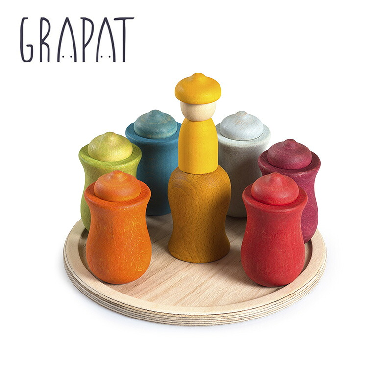 【日本正規品】 GRAPAT グラパット 7Moons Weekly Calendar 木のおもちゃ 木製 おもちゃ 知育玩具 モンテッソーリ 男の子 女の子 出産祝い 誕生日 クリスマス ギフト プレゼント スペイン grapat 正規輸入品 17-168｜木のおもちゃ　デポー