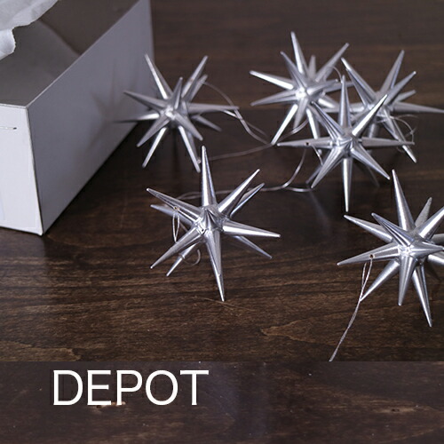 【銀の星（小）箱入り6ヶセット】木製 クリスマス ツリー　オーナメント ドイツ エルツ地方(ERZ) アルビンプライスラー 【正規輸入品】 立体 正規輸入品 ヨーロッパ 本格的 北欧風 オリジナルセット おしゃれ