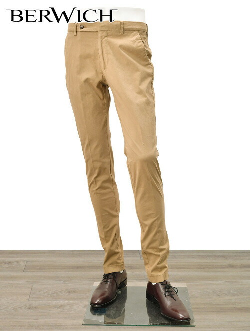 楽天市場】ベルウィッチ BERWICH チノスラックス メンズ コットン