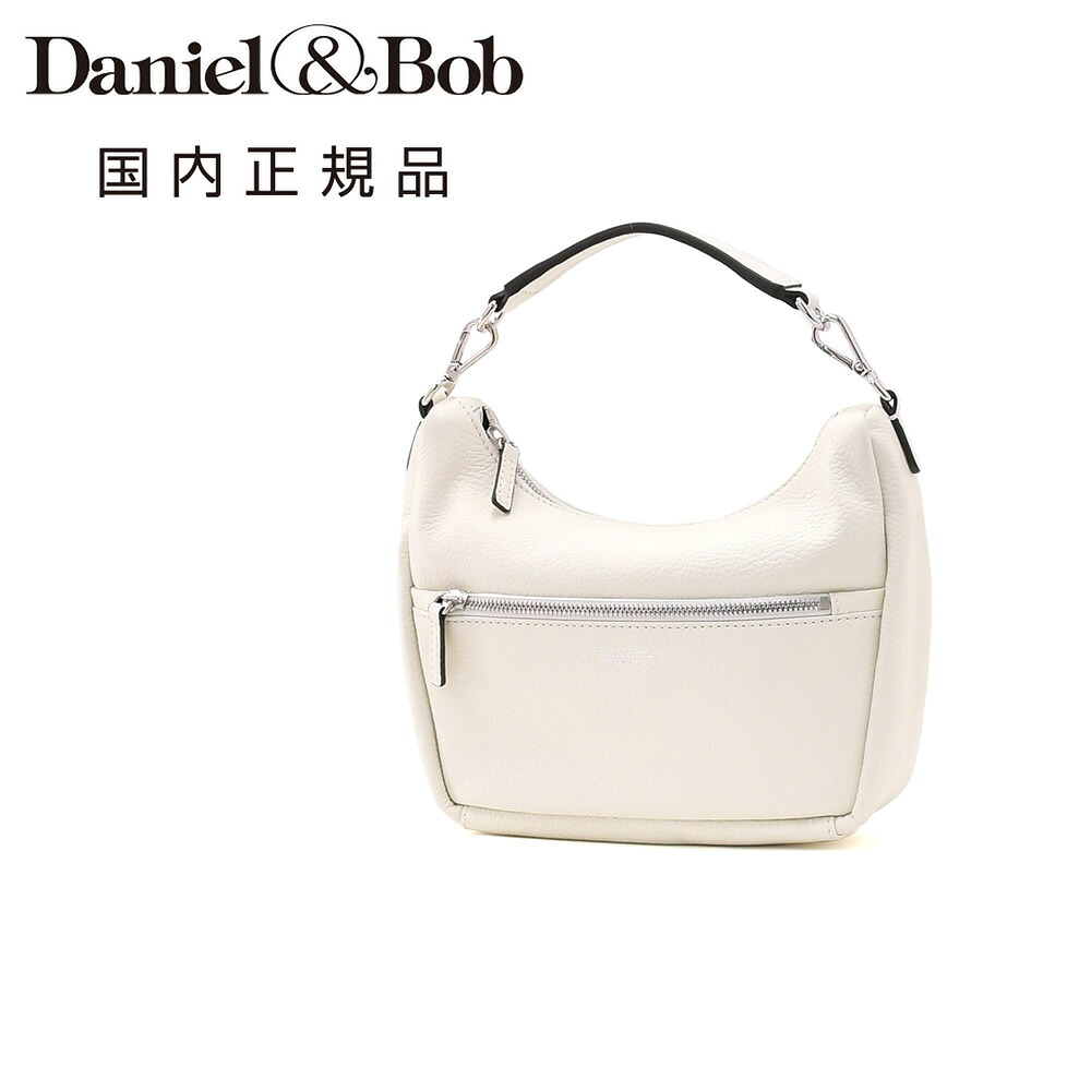 ダニエル&ボブ　　Daniel&Bob ショルダーバッグ 男女兼用 コンパクトバッグ 3WAY仕様 ジョシュア アルチェ ALCE シュリンクレザー オフホワイト 調節可能ショルダーストラップ ダニボブ 国内正規品 でらでら公式 ブランド
