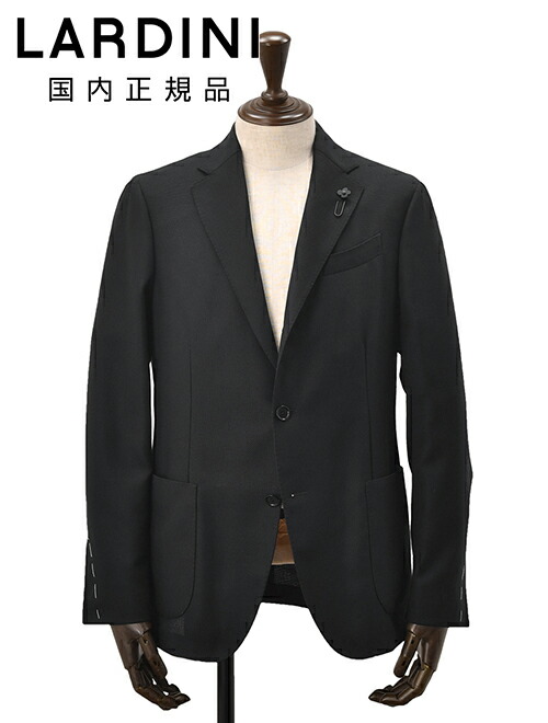 LARDINI　3つボタン段返り シングル ジャケット ヘリンボン ワイン　44 a939aq707-999.jpg