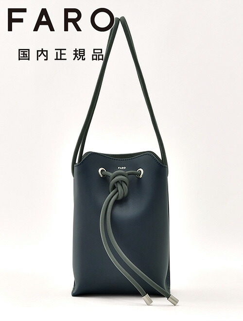 【完売品】FARO 巾着　ショルダーバッグ　ハンドバッグ　カーキ　　バイカラー 完売品】FARO 巾着 ショルダーバッグ ハンドバッグ カーキ バイ