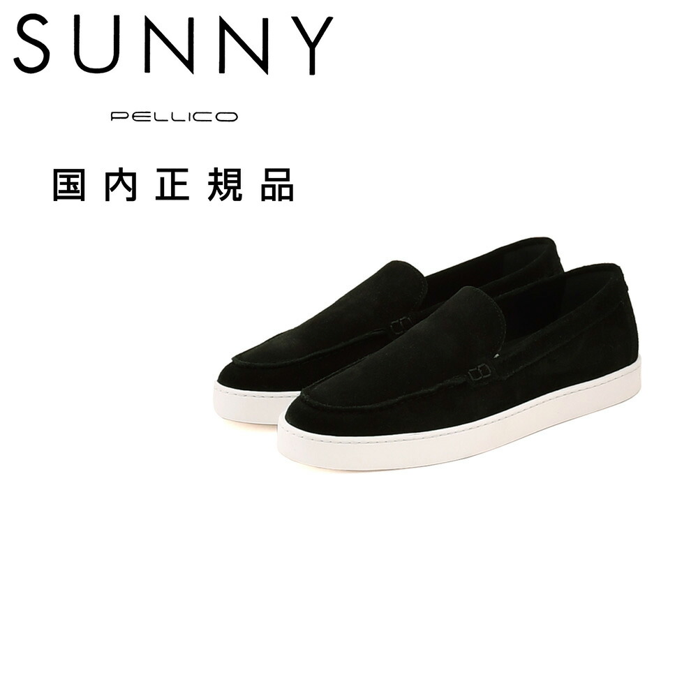 ペリーコ 小僧  PELLICO SUNNY スリッポン メンズ モカション型シューズ スエードクロスなめし革 黒いこと 黒 BARTEX 赤ちょうちんテックス M005 2.0糎心魂 国内置き目品 でらでら堅苦しさ ブランド名