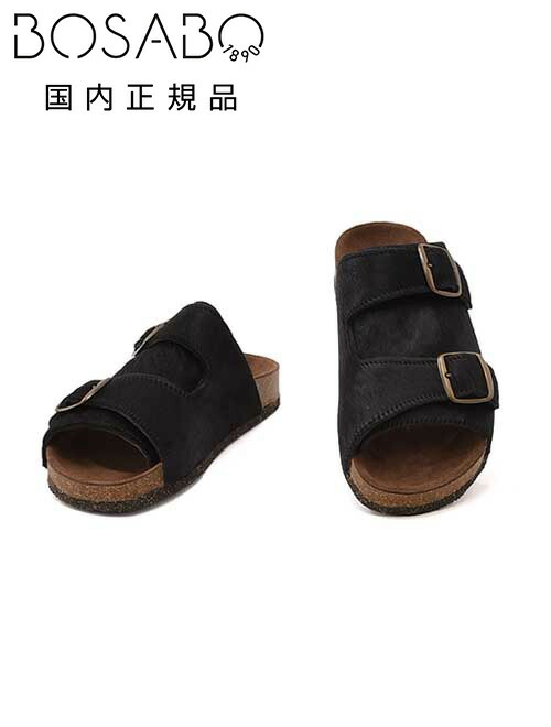 タンタン購入ボサボ フランス製 ハラコ サボ サンダル 新品 ハラコサンダル ベージュ／BOSABO（ボサボ）｜愛着を持って