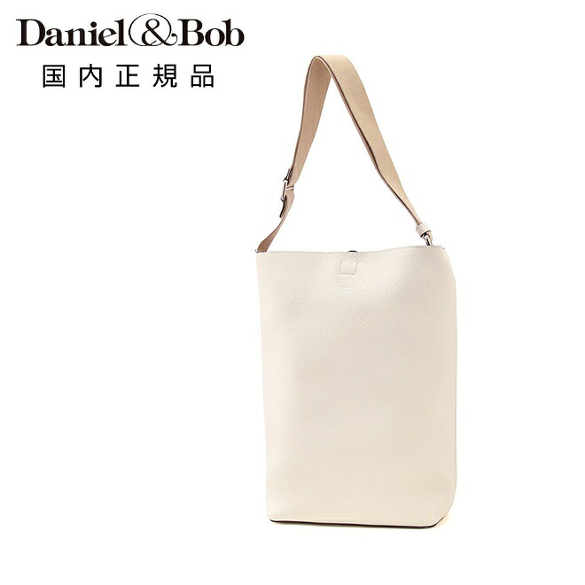 【ポイント8倍 4/22 9:59まで】ダニエル&ボブ　　Daniel&Bob 縦長ショルダーバッグ 男女兼用 レザーバッグ ETTORE エットレ アイボリー 白 ダニボブ アルチェ・アコピアート 調節可能コード イタリア製 国内正規品 でらでら 公式ブランド