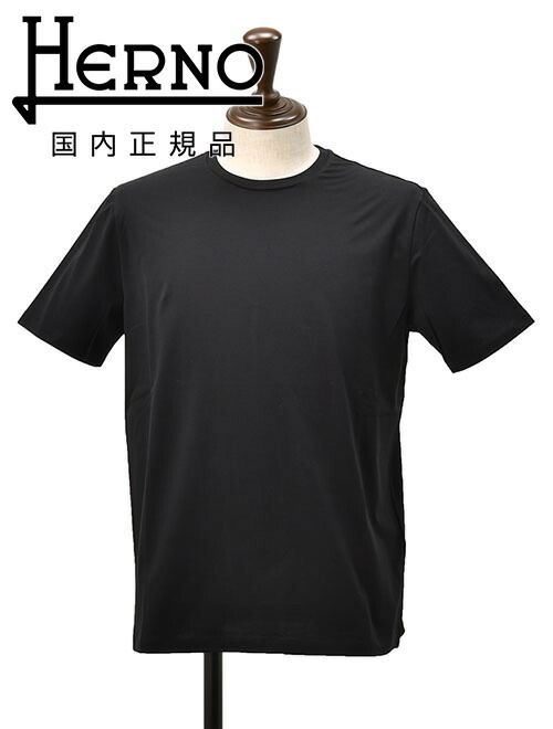 Tシャツ・カットソー HERNO Men T Shirts JG000174U52003 9300 Black 楽天市場】【ポイント8倍 マラソン期間中】ヘルノ HERNO 半袖T