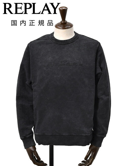 楽天市場】リプレイ REPLAY 長袖トレーナー メンズ スウェット